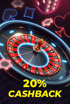 20% Cashback Evolution Roulettes